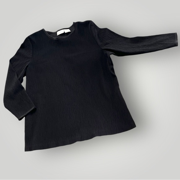 Vintage Kathie Lee Black Long Sleeve Top - Picture 4 of 16